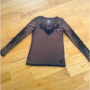 Beautiful Velvet Stone long sleeved tee